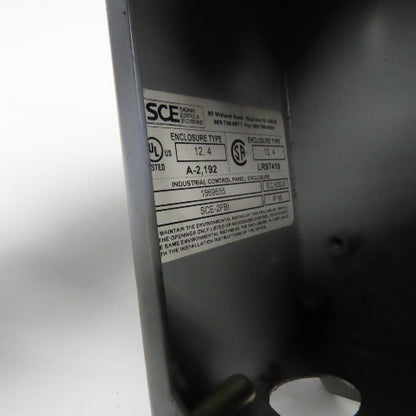 SCE SCE-2PBI 2 Push Button Electrical Enclosure W/ E-Stop Pendant