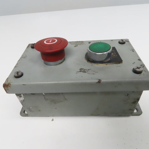 SCE SCE-2PBI 2 Push Button Electrical Enclosure W/ E-Stop Pendant