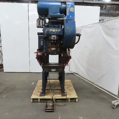 L & S Model 22 20 Ton OBI Punch Press 1-1/2" Stroke 6-1/2" Throat 3Ph