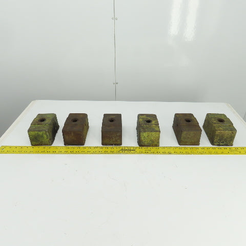 Doosan 6" L x 3-1/2" W x 3-1/2" H Machine Foot Riser Lot Of 6