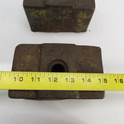 Doosan 6" L x 3-1/2" W x 3-1/2" H Machine Foot Riser Lot Of 6