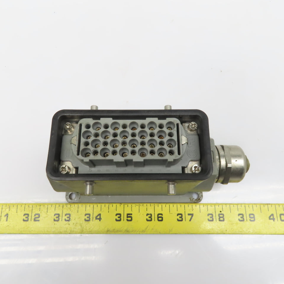 Harting HAN-D40F 40 Pin Female Solder Cup Side Entry Cable Housing