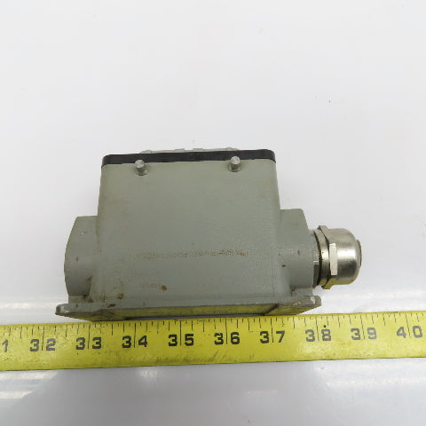 Harting HAN-D40F 40 Pin Female Solder Cup Side Entry Cable Housing