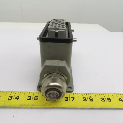 Harting HAN-D40F 40 Pin Female Solder Cup Side Entry Cable Housing