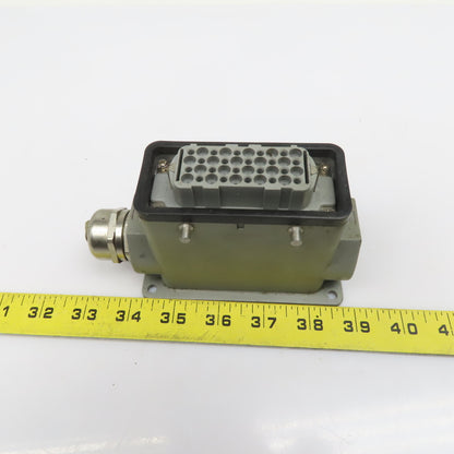 Harting HAN-D40F 40 Pin Female Solder Cup Side Entry Cable Housing