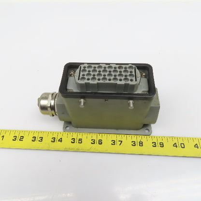 Harting HAN-D40F 40 Pin Female Solder Cup Side Entry Cable Housing