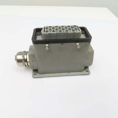 Harting HAN-D40F 40 Pin Female Solder Cup Side Entry Cable Housing