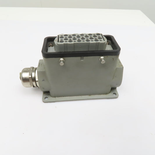 Harting HAN-D40F 40 Pin Female Solder Cup Side Entry Cable Housing
