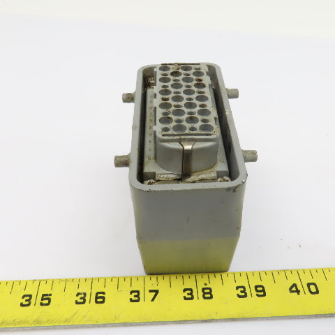 Harting HAN-D40F 40 Pin Female Solder Cup Side Entry Cable Housing Hood