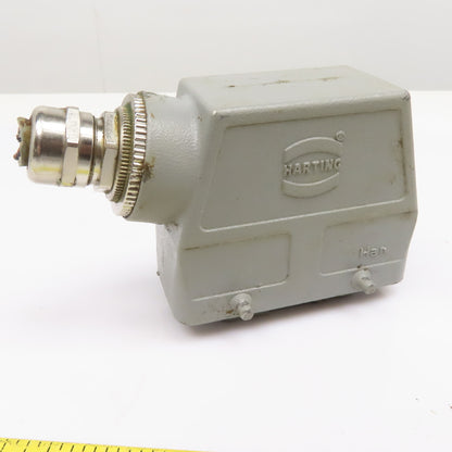 Harting HAN-D40F 40 Pin Female Solder Cup Side Entry Cable Housing Hood