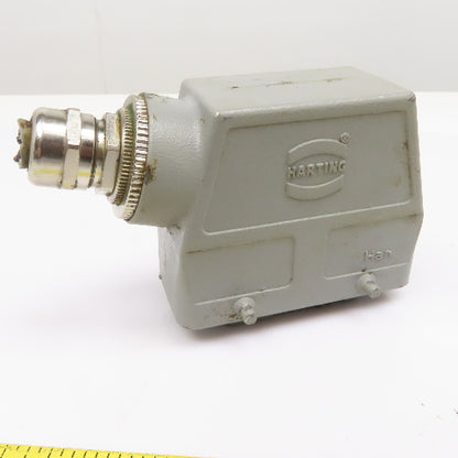 Harting HAN-D40F 40 Pin Female Solder Cup Side Entry Cable Housing Hood