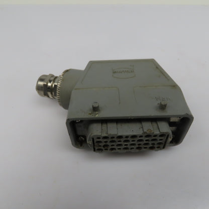 Harting HAN-D40F 40 Pin Female Solder Cup Side Entry Cable Housing Hood