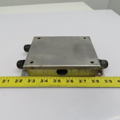 5-1/2" x 4" x 1" Stainless Steel Electrical Junction Box