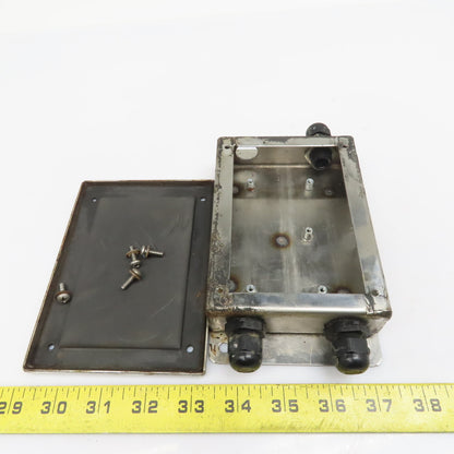 5-1/2" x 4" x 1" Stainless Steel Electrical Junction Box