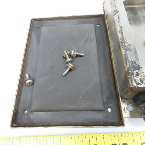 5-1/2" x 4" x 1" Stainless Steel Electrical Junction Box