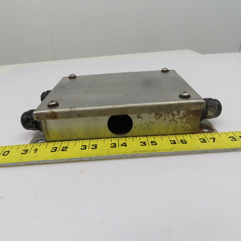 5-1/2" x 4" x 1" Stainless Steel Electrical Junction Box