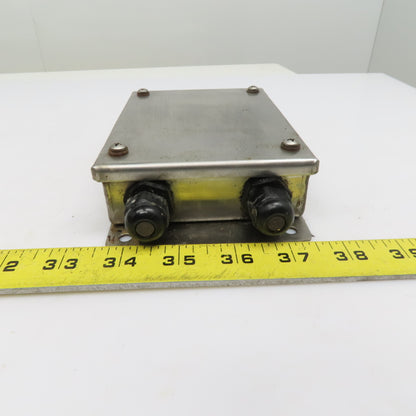 5-1/2" x 4" x 1" Stainless Steel Electrical Junction Box