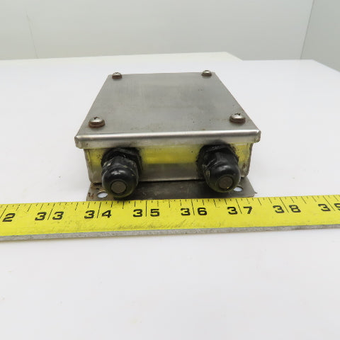 5-1/2" x 4" x 1" Stainless Steel Electrical Junction Box