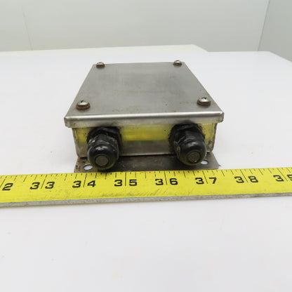 5-1/2" x 4" x 1" Stainless Steel Electrical Junction Box