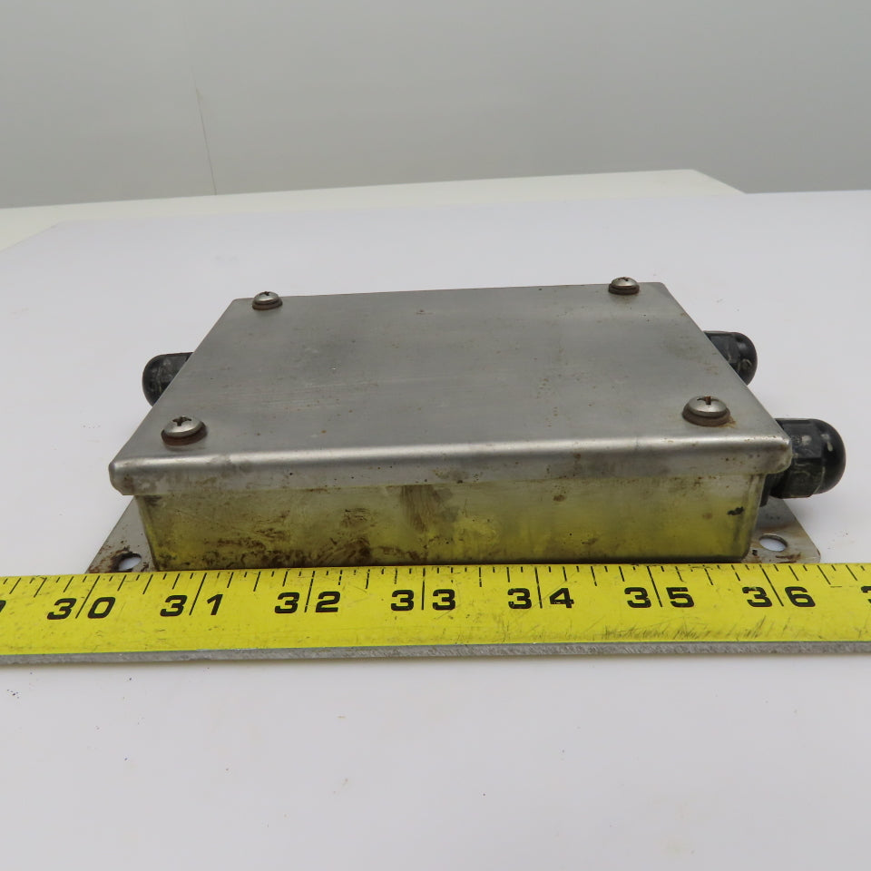 5-1/2" x 4" x 1" Stainless Steel Electrical Junction Box