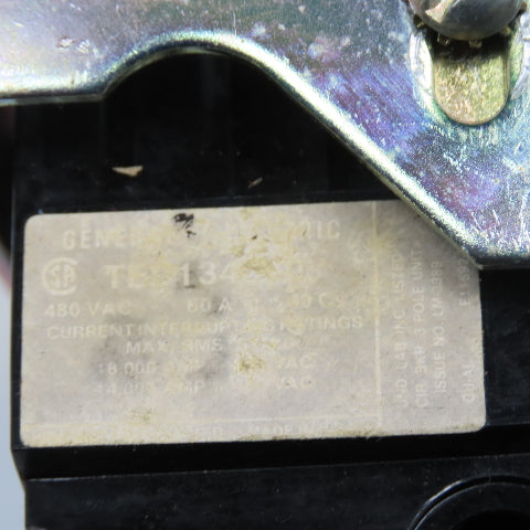 GE TED134060 60A 480V 3 Pole Circuit Breaker Panel Disconnect Operator