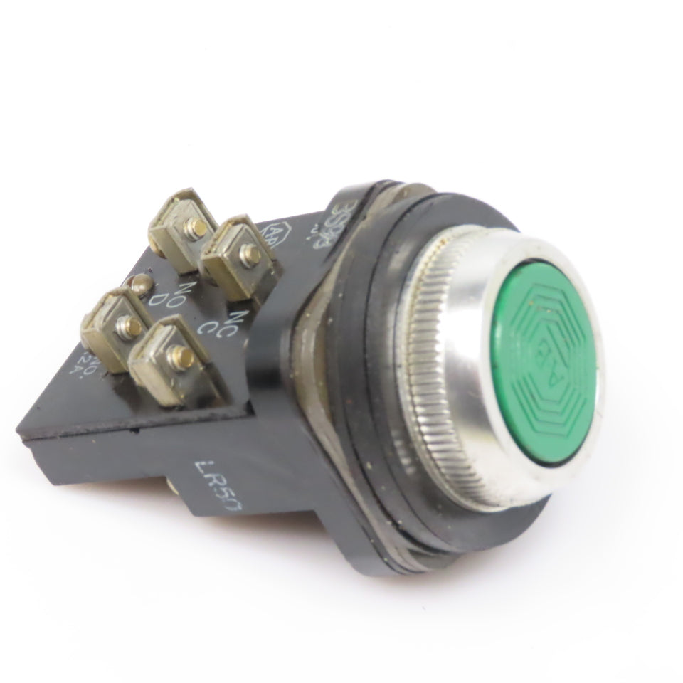 Allen Bradley 800T-A2A 600V Momentary Contact Green Push Button Switch