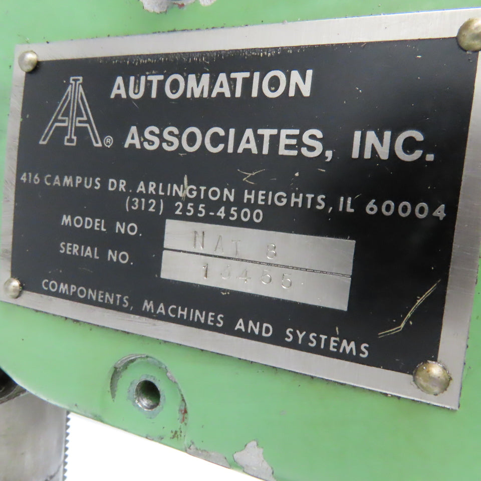 Automation Associates NAT8 Single Column Drilling Tapping Head Belt Driven