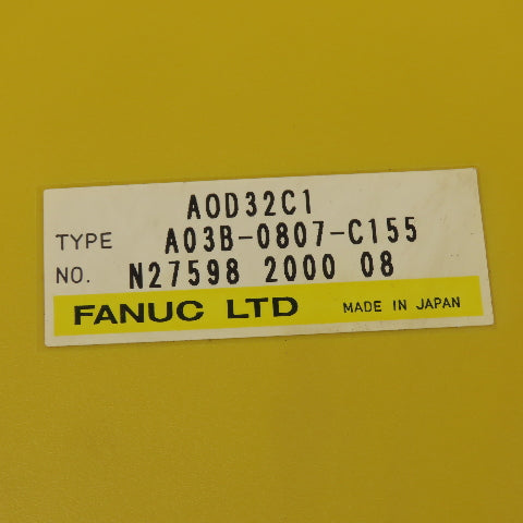 Fanuc A03B-0807-C155 A0D32C1 I/O Module Lot Of 2