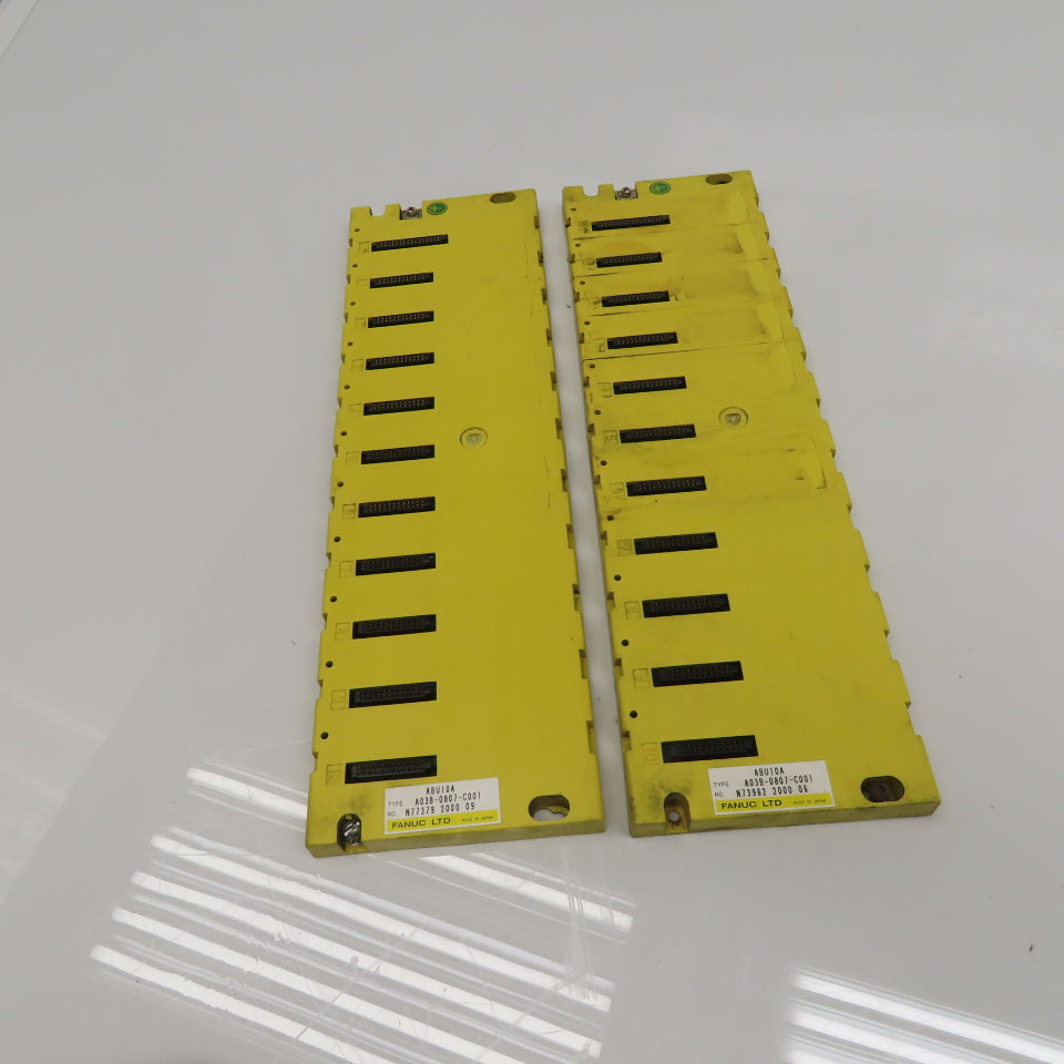 Fanuc A03B-0807-C001 ABU10A 10 Slot I/O Chassis Lot Of 2