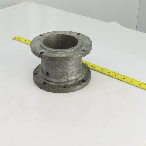 6-1/2" Diameter Cast Iron 4 To 8 Bolt Flanged Adapter 4-1/4" Wide