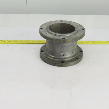 6-1/2" Diameter Cast Iron 4 To 8 Bolt Flanged Adapter 4-1/4" Wide