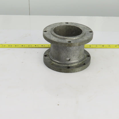 6-1/2" Diameter Cast Iron 4 To 8 Bolt Flanged Adapter 4-1/4" Wide