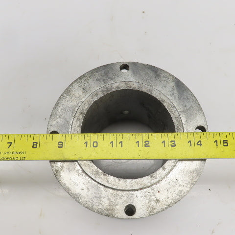 6-1/2" Diameter Cast Iron 4 To 8 Bolt Flanged Adapter 4-1/4" Wide