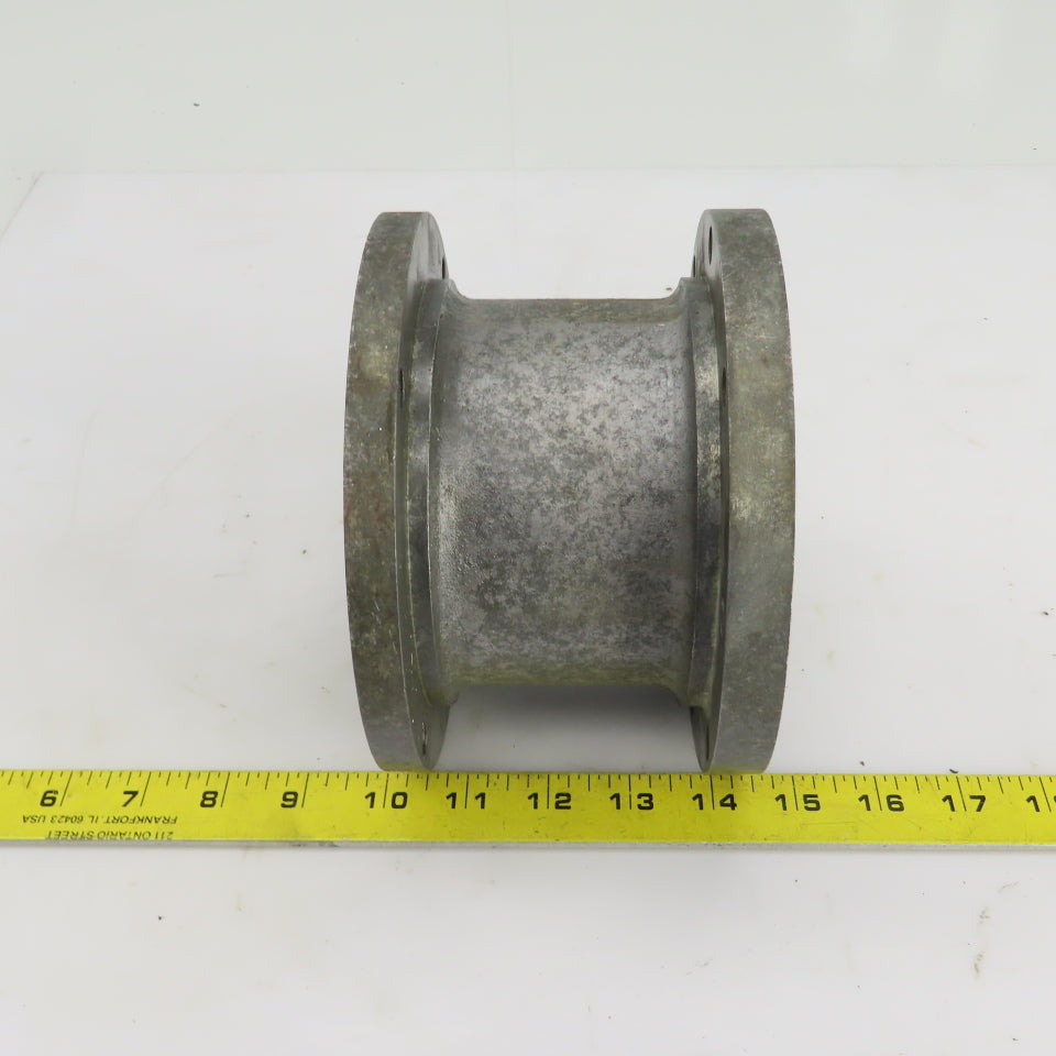 6-1/2" Diameter Cast Iron 4 To 8 Bolt Flanged Adapter 4-1/4" Wide