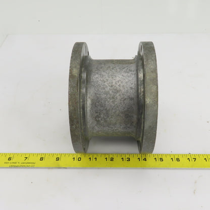 6-1/2" Diameter Cast Iron 4 To 8 Bolt Flanged Adapter 4-1/4" Wide