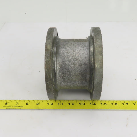 6-1/2" Diameter Cast Iron 4 To 8 Bolt Flanged Adapter 4-1/4" Wide