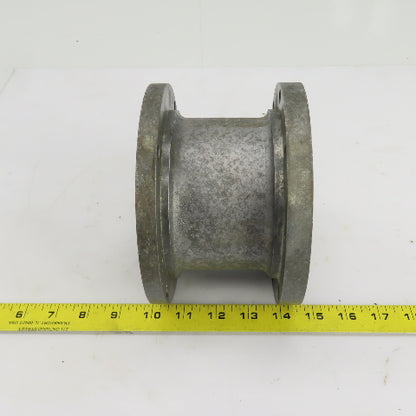 6-1/2" Diameter Cast Iron 4 To 8 Bolt Flanged Adapter 4-1/4" Wide