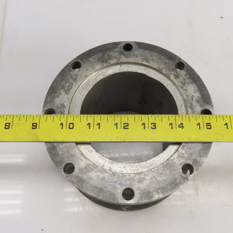 6-1/2" Diameter Cast Iron 4 To 8 Bolt Flanged Adapter 4-1/4" Wide