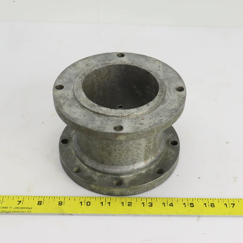 6-1/2" Diameter Cast Iron 4 To 8 Bolt Flanged Adapter 4-1/4" Wide