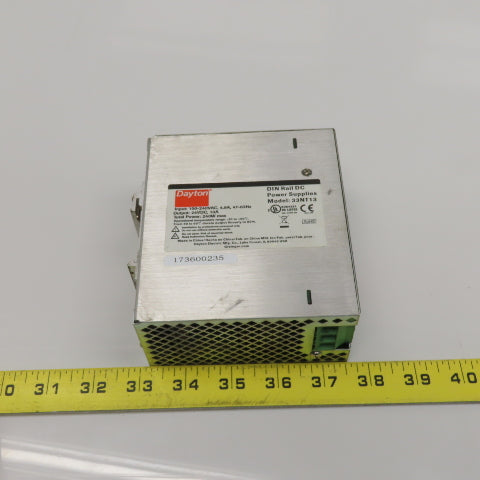 Dayton 33NT13 100-240VAC 240W Power Supply 24VDC Output