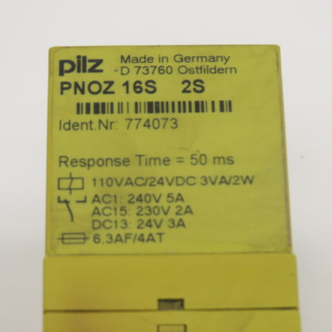 Pilz 774073 PNOZ 16S 2 Channel Safety Relay