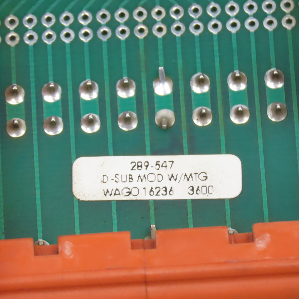 Wago 289-547 D-Sub MOD W/ MTG 27 Pin Serial Port Interface