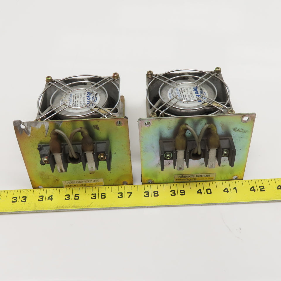 Fanuc A06B-6078-K002 Toyo Fan Assembly 230V 50/60Hz Lot Of 2