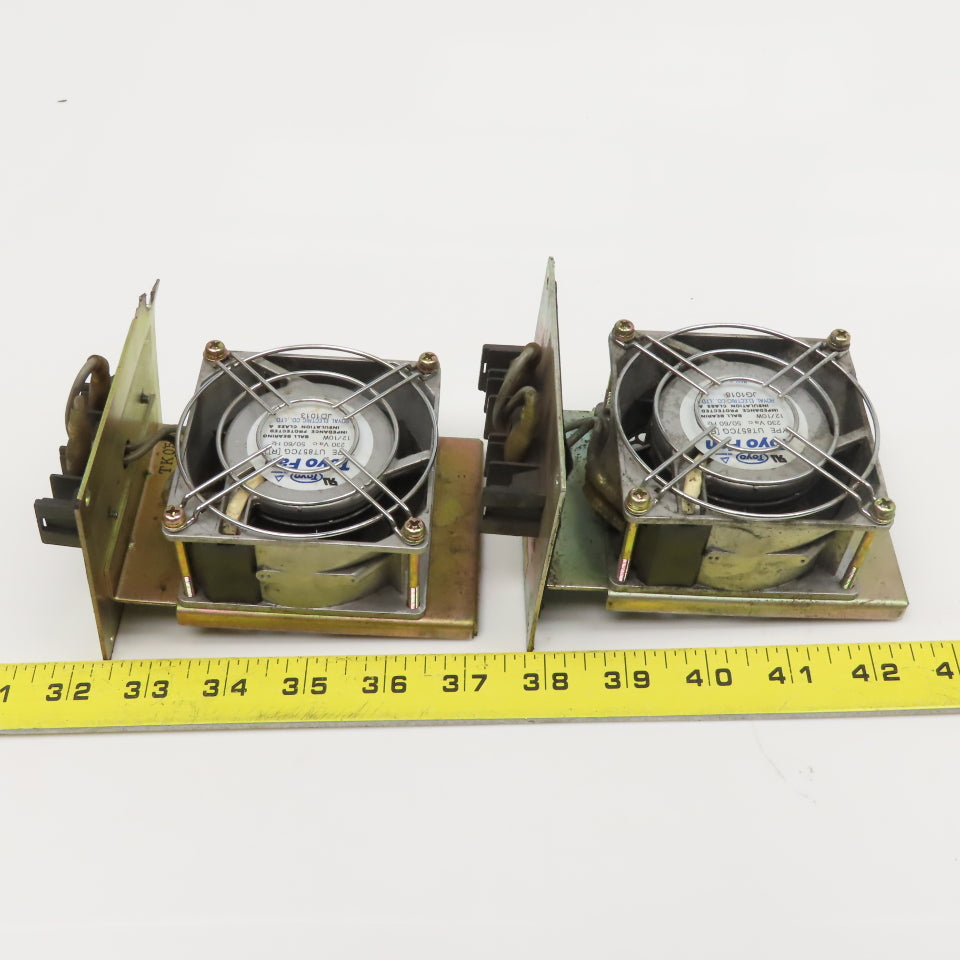 Fanuc A06B-6078-K002 Toyo Fan Assembly 230V 50/60Hz Lot Of 2
