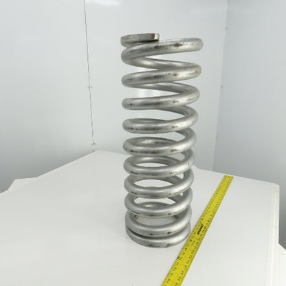 Silver Compression Spring 28" L x 7-3/8" ID x 10-3/8" OD x 1-1/2" Wire