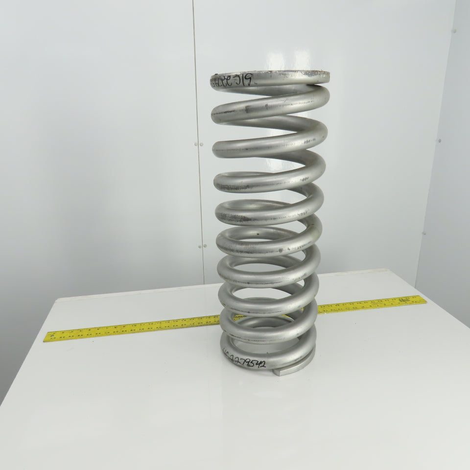 Silver Compression Spring 28" L x 7-3/8" ID x 10-3/8" OD x 1-1/2" Wire