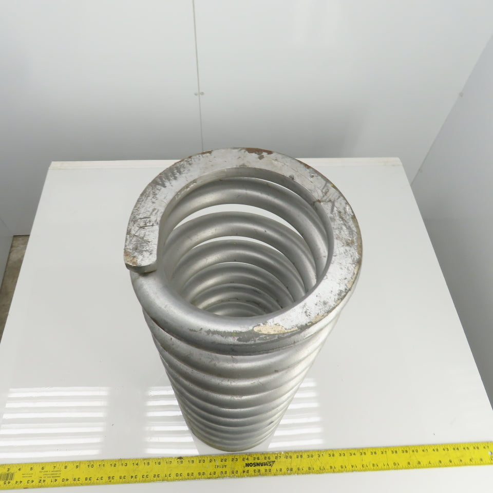 Silver Compression Spring 28" L x 7-3/8" ID x 10-3/8" OD x 1-1/2" Wire