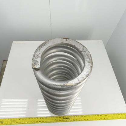 Silver Compression Spring 28" L x 7-3/8" ID x 10-3/8" OD x 1-1/2" Wire