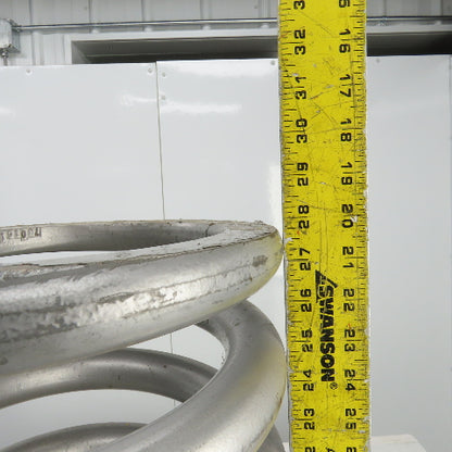 Silver Compression Spring 28" L x 7-3/8" ID x 10-3/8" OD x 1-1/2" Wire