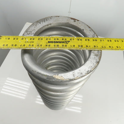 Silver Compression Spring 28" L x 7-3/8" ID x 10-3/8" OD x 1-1/2" Wire
